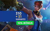 free fire diamantes + 10% de bonus