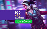 free fire diamantes + 10% de bonus